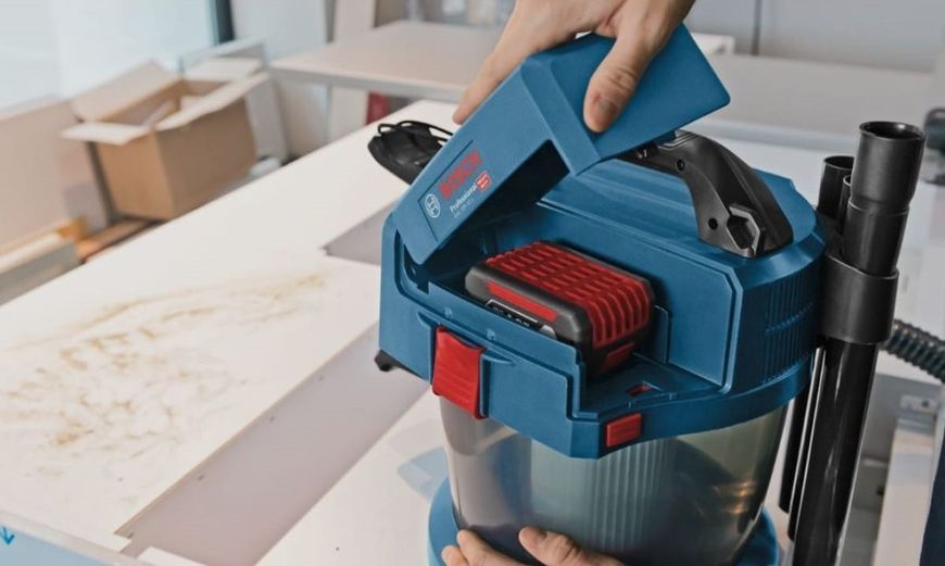 Пилосос професійний акумуляторний Bosch GAS 18V-10 L, 18В, 90мБар, без АКБ та ЗП (0.601.9C6.302) 373345 фото