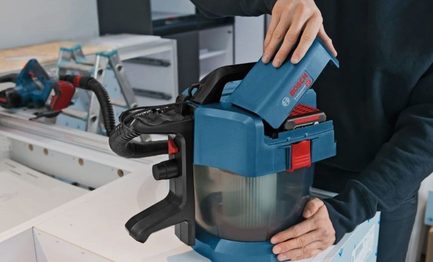 Пилосос професійний акумуляторний Bosch GAS 18V-10 L, 18В, 90мБар, без АКБ та ЗП (0.601.9C6.302) 373345 фото