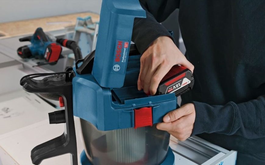 Пилосос професійний акумуляторний Bosch GAS 18V-10 L, 18В, 90мБар, без АКБ та ЗП (0.601.9C6.302) 373345 фото