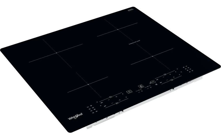 Варильна поверхня Whirlpool індукційна, 60см, розширена зона, чорний (WBB8360NE) 369588 фото