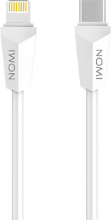 USB кабель Nomi DCLT 10ic lightning/type-c 1м білий 125994 фото