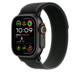 Ремінець Apple Watch Trail Loop Band M/L Для Watch 49mm - Black Titanium Finish - Black (MYQ63) 360472 фото
