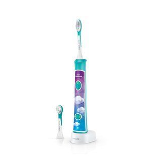 Щітка зубна електр. Philips, Sonicare For Kids, для дітей, 62т. колив/хв, насадок-2, Bluetooth, голубий (HX6322/04) 369790 фото