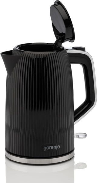 Електрочайник Gorenje 1.7л, Strix-контроль, чорний матовий (K17DPB) 371246 фото