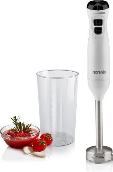 Блендер Gorenje заглибний 600Вт, чаша-600мл, білий (HBX601XG) 363211 фото
