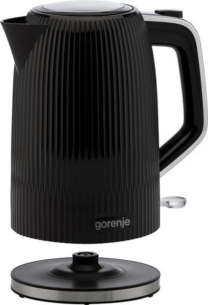 Електрочайник Gorenje 1.7л, Strix-контроль, чорний матовий (K17DPB) 371246 фото