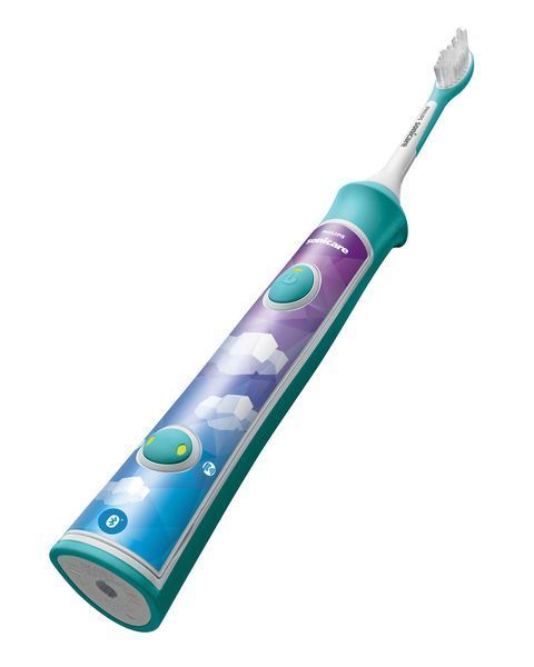 Щітка зубна електр. Philips, Sonicare For Kids, для дітей, 62т. колив/хв, насадок-2, Bluetooth, голубий (HX6322/04) 369790 фото