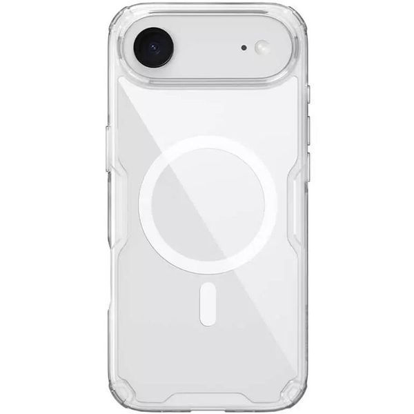 TPU чохол Nillkin Nature Pro Magnetic для Apple iPhone 17 Air (6.5") Чорний (прозорий) 414857 фото