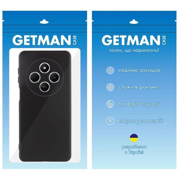 Чохол TPU GETMAN Liquid Silk Full Camera для Xiaomi Redmi 14C / Poco C75 Чорний / Black 327480 фото
