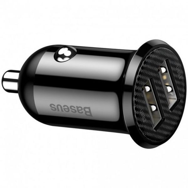 АЗП 2USB Baseus Grain Pro (4.8A) (CCALLP-01) Black 217028 фото