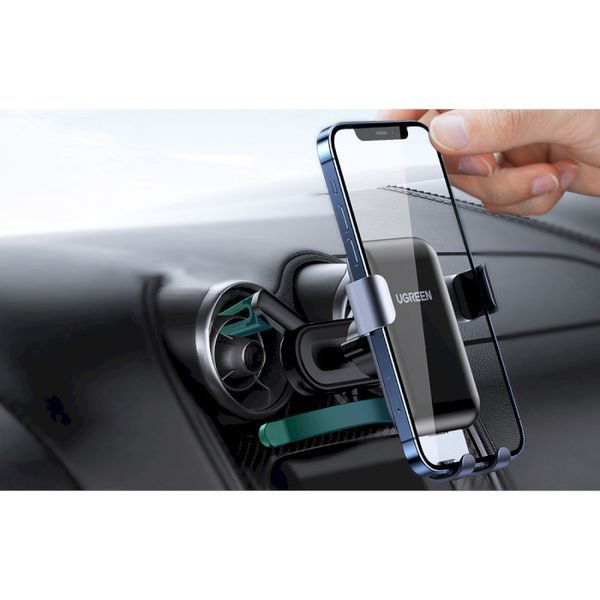 Автомобільний тримач UGREEN LP274 Gravity Phone Holder for Round Air Vent (30401) Black 314578 фото