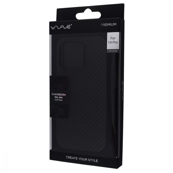 Чохол WAVE Premium Carbon Slim with Magnetic Ring iPhone 14 Plus/15 Plus black 333035 фото