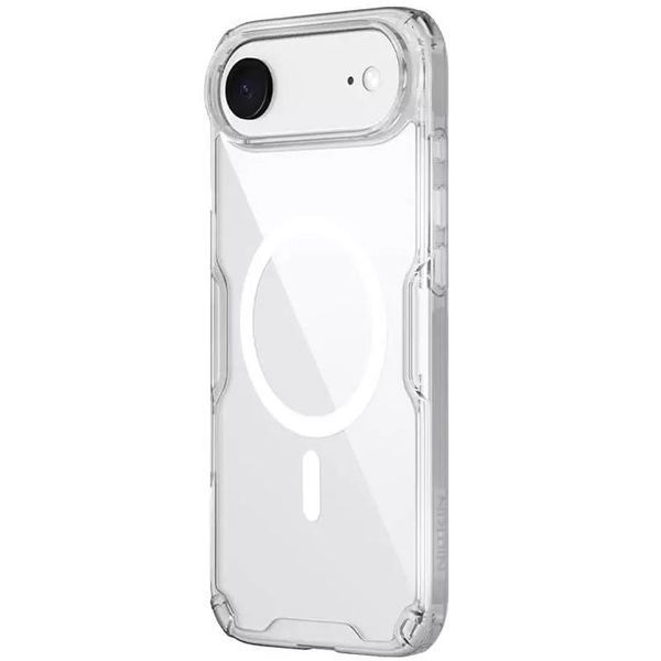 TPU чохол Nillkin Nature Pro Magnetic для Apple iPhone 17 Air (6.5") Чорний (прозорий) 414857 фото
