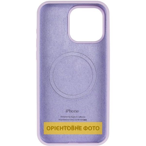 Чохол Silicone Case (AA) Logo with MagSafe для Apple iPhone 17 (6.3") Бузковий / Lilac 392992 фото
