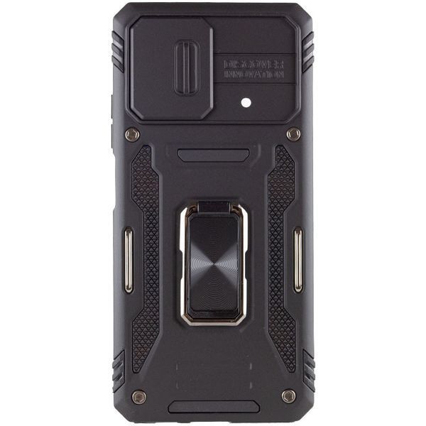 Ударостійкий чохол Camshield Army Ring для Xiaomi Poco X5 5G / Note 12 5G Чорний / Black 271465 фото