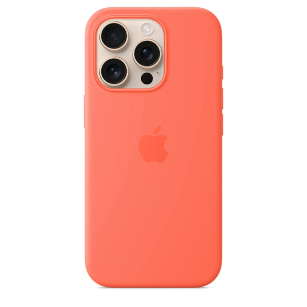 Чохол-накладка Apple iPhone 16 Pro Silicone Case with MagSafe - Tangerine (MDFY4) 378176 фото