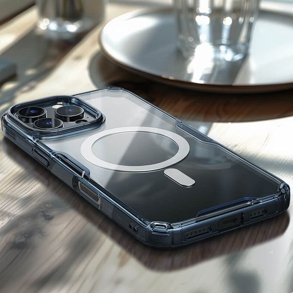TPU чохол Nillkin Nature Pro Magnetic для Apple iPhone 16 Pro (6.3") Синій (прозорий) 326101 фото