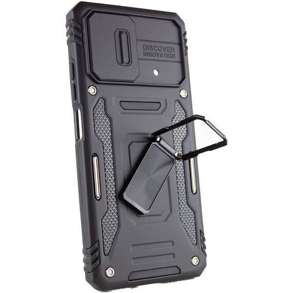 Ударостійкий чохол Camshield Army Ring для Xiaomi Poco X5 5G / Note 12 5G Чорний / Black 271465 фото
