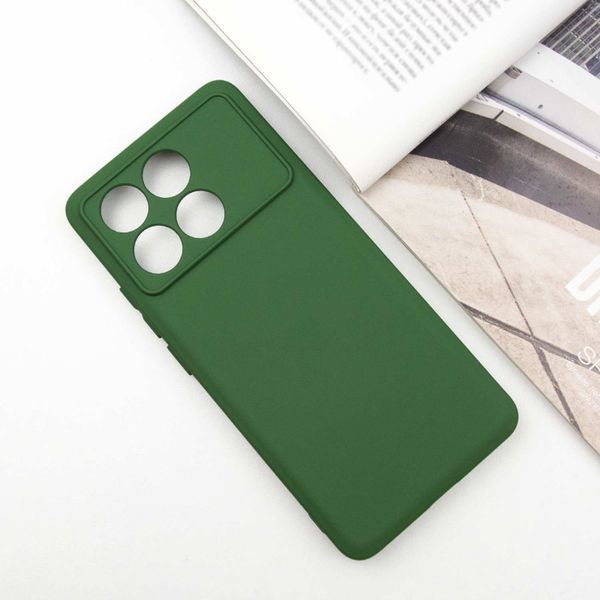 Чохол Silicone Cover Lakshmi Full Camera (A) для Xiaomi Poco X6 / Note 13 Pro 5G Зелений / Dark green 288537 фото