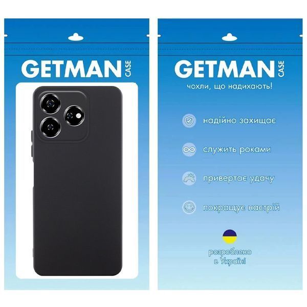 Чохол TPU GETMAN Liquid Silk Full Camera для ZTE Nubia V60 Чорний / Black 357212 фото