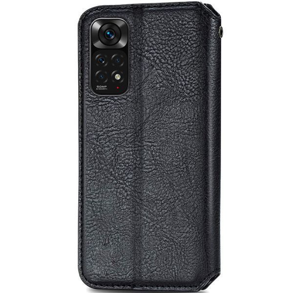 Шкіряний чохол книжка GETMAN Cubic (PU) для Xiaomi Redmi Note 11 Pro 4G/5G / 12 Pro 4G Чорний 255892 фото