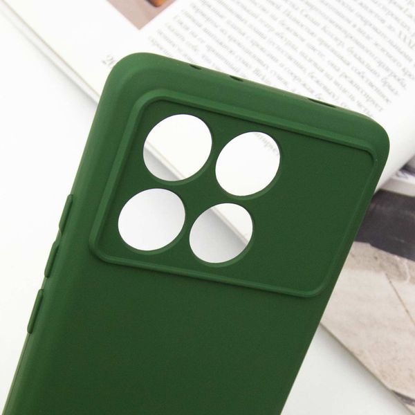 Чохол Silicone Cover Lakshmi Full Camera (A) для Xiaomi Poco X6 / Note 13 Pro 5G Зелений / Dark green 288537 фото