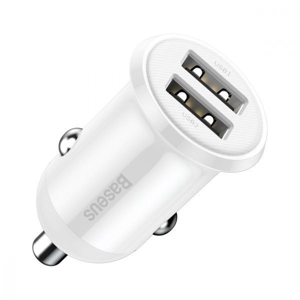 АЗП 2USB Baseus Grain Pro (4.8A) (CCALLP-01) Black 217028 фото