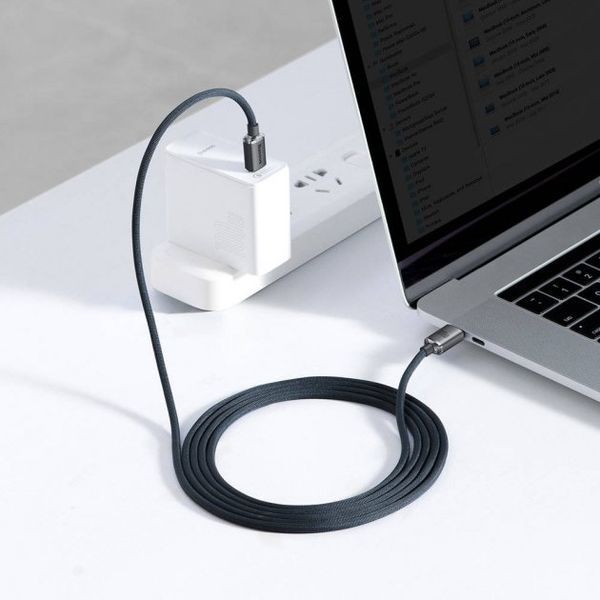 Кабель Baseus Crystal Shine Series Fast Charging Data USB кабель Type-C To Type-C 100 W 2M (CAJY000701) Black 253540 фото