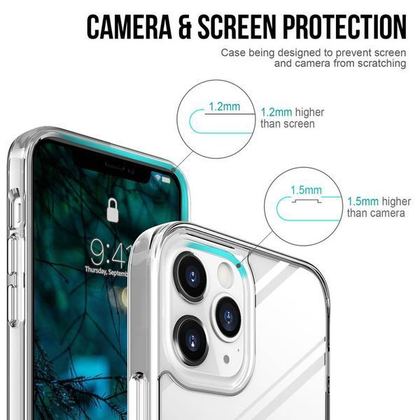 Чохол TPU Space Case transparent для Apple iPhone 12 Pro / 12 (6.1") Прозорий 238367 фото