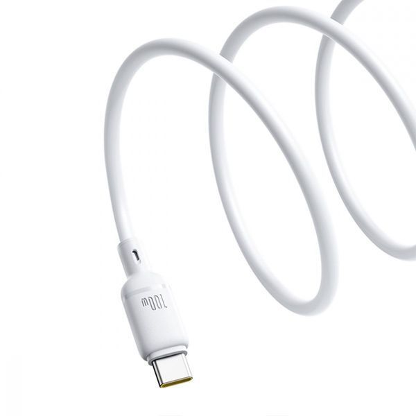 Кабель Baseus Silky Series Type-C 100W (2m) (P10377703213-01) white 356184 фото
