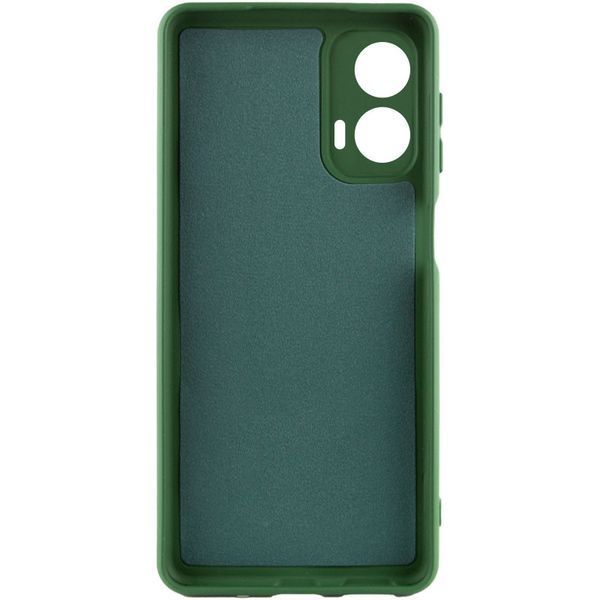 Чохол TPU GETMAN Liquid Silk Full Camera для Motorola Moto G24 Зелений / Dark green 340636 фото