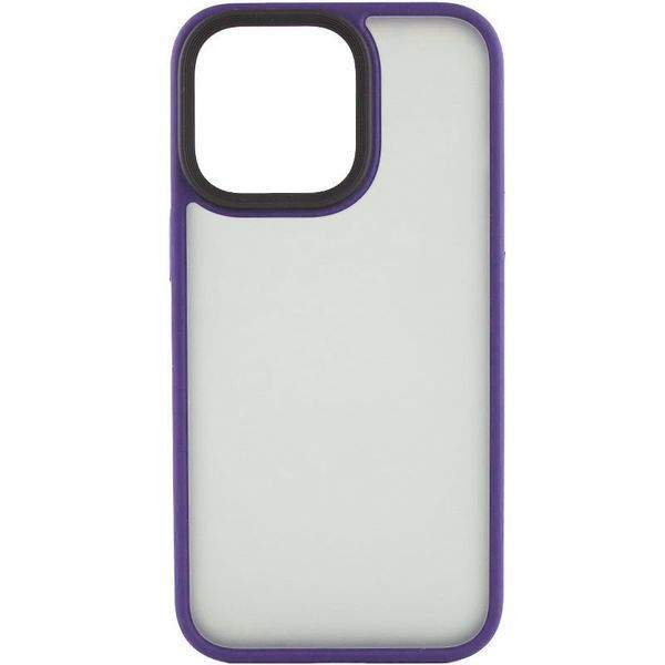 TPU+PC чохол Metal Buttons для Apple iPhone 13 Pro (6.1") Темно-фіолетовий 255029 фото