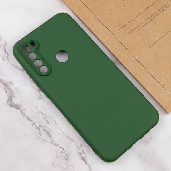 Чохол TPU GETMAN Liquid Silk Full Camera для Xiaomi Redmi Note 8T Зелений / Dark green 323829 фото