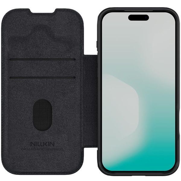Шкіряний чохол-книжка Nillkin Qin Pro Camshield для Apple iPhone 17 Pro Max (6.9") Black 401089 фото