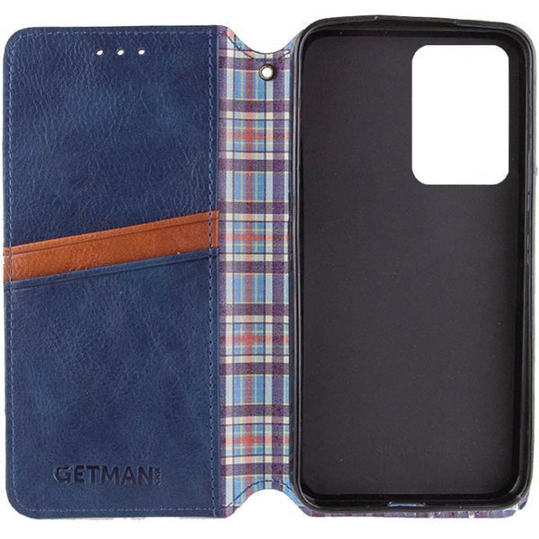 Шкіряний чохол-книжка GETMAN Cubic (PU) для Xiaomi Redmi A5 / Poco C71 Синій 378153 фото