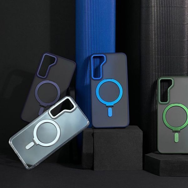 Чохол WAVE Attraction Case with Magnetic Ring Samsung Galaxy S24 Plus blue 338370 фото