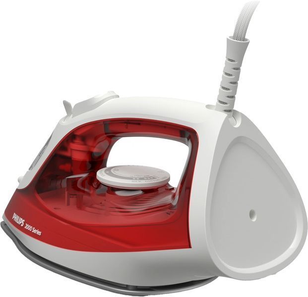 Праска PHILIPS Series 2000, 2000Вт, 250мл, паровий удар -100гр, керам. підошва, червоний (DST2010/40) 374656 фото