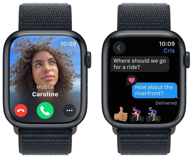 Смарт-годинник Apple Watch Series 9 GPS 41mm Midnight Aluminum Case With Midnight Sport Loop MR8Y3 277649 фото