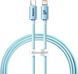 Кабель Baseus Crystal Shine Series Fast Charging Data USB кабель Type-C To IP 20W 1.2m (CAJY001303) Sky Blue 260566 фото 1