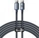 Кабель Baseus Crystal Shine Series Fast Charging Data USB кабель Type-C To Type-C 100 W 2M (CAJY000701) Black 253540 фото 1