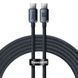 Кабель Baseus Crystal Shine Series Fast Charging Data USB кабель Type-C To Type-C 100 W 2M (CAJY000701) Black 253540 фото 6