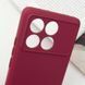 Чохол TPU GETMAN Liquid Silk Full Camera для Xiaomi Poco X6 Pro Бордовий / Marsala 397124 фото 5