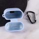 Силіконовий футляр з мікрофіброю для навушників Airpods 1/2 Блакитний / Lilac Blue 201993 фото 5