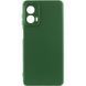 Чохол TPU GETMAN Liquid Silk Full Camera для Motorola Moto G24 Зелений / Dark green 340636 фото 1