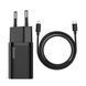 Зарядний Пристрій Baseus Super Silicone PD Charger 20W (1Type-C) + With Cable Type-C to Lightning (TZCCSUP-B01) Black 190752 фото 3