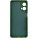 Чохол TPU GETMAN Liquid Silk Full Camera для Motorola Moto G24 Зелений / Dark green 340636 фото 2