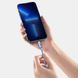 Кабель Baseus Crystal Shine Series Fast Charging Data USB кабель Type-C To IP 20W 1.2m (CAJY001303) Sky Blue 260566 фото 12