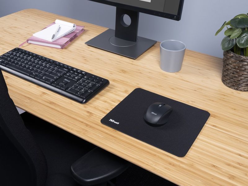 Ігрова поверхня Trust Mouse Pad, M (250х210х3мм), чорний (24193_TRUST) 361833 фото