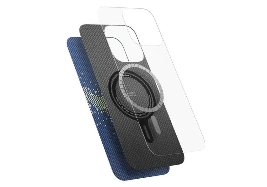 Чохол-накладка iPhone 16 Pro Max Pitaka Tactile Woven Case StarPeak - Milky Way Galaxy (KI1602PMYG) 377925 фото