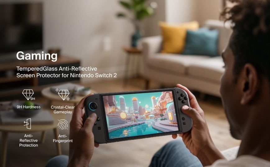Захисне скло Belkin для Nintendo Switch 2 Anti-Reflective 389294 фото